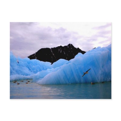 Blue ice berg postcard by PuakeaJutka
