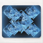 Blue Ice Cubes Mouse Pad