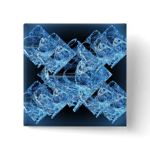 Blue Ice Cubes Pin