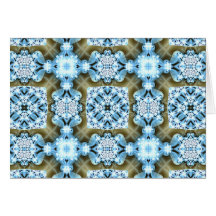 Blue Ice Digital Designer Greeting Card