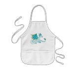 Blue Ice Dragon Apron