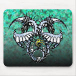 Blue Ice Dragonheart Mouse Pads