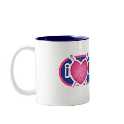 Blue iloveknitting Mug by iloveknitting