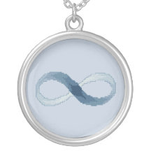 Blue Infinity Necklace
