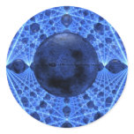 Blue Infinity Round Sticker