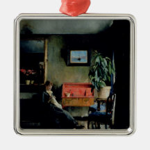 Blue Interior, 1883 Christmas Tree Ornaments