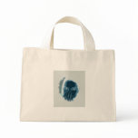 Blue inverted face with hand over mouth bag