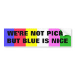Blue is nice - Horse Trailer bumper sticker bumper stickers