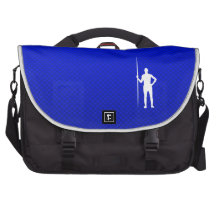 Blue Javelin Throw Laptop Bag