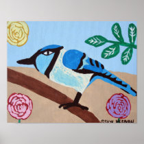 Blue Jay -14x11 Poster