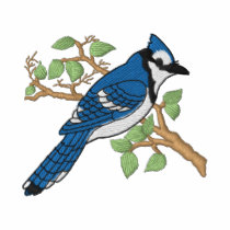 Blue Jay Embroidered Shirt