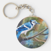 Blue Jay Keychain