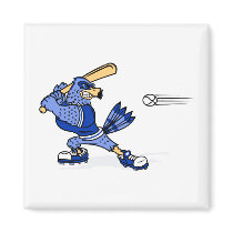 Blue Jay Playing Baseball