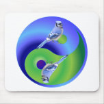 Blue Jay Yin Yang Mousepads