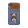 Blue Jean Bulldog Butt Tough Iphone 4 Cases