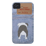 Blue Jean Bulldog Butt Iphone 4 Case-mate Case