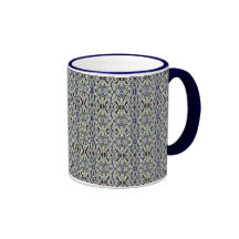 Blue jewel pattern -  mug