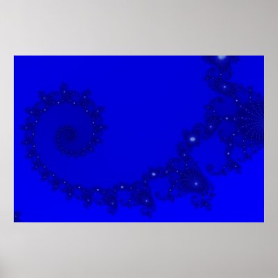 Blue Julia Spiral Poster by jceddy