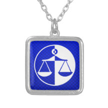 Blue Justice Scales Pendants