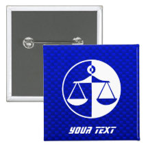 Blue Justice Scales Pin