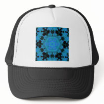 Blue Kaleidoscope: Abstract Artwork: Hats