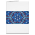 blue kaleidoscope greeting cards