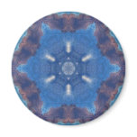 blue kaleidoscope refrigerator magnet
