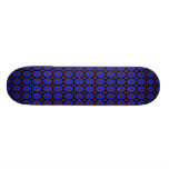 blue kaleidoscope pattern skate decks