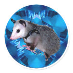 Blue Kaleidoscope Possum Stickers
