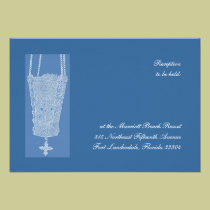 Blue Kandili Reception invitations
