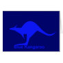 Blue Kangaroo Card