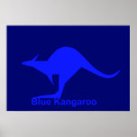 Blue Kangaroo Posters
