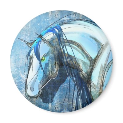 blue kelpie magnet by Greensprite