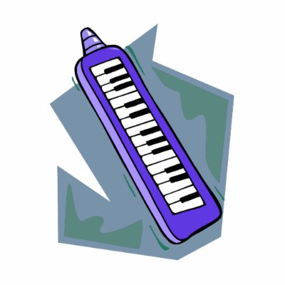 Blue Keytar portable 80s keyboard piano graphic Acrylic Cut Outs by MusicianEvents