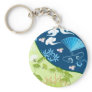 Blue Kimono Keychains
