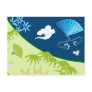 Blue Kimono Post Card