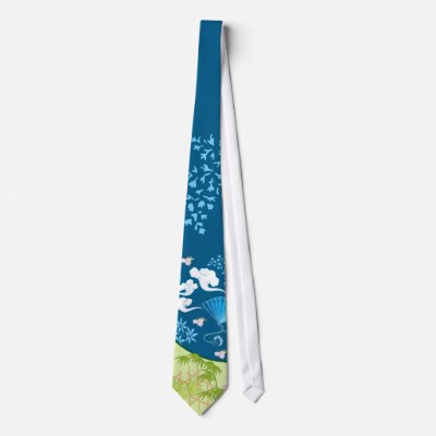Blue Kimono Tie by sherill_ml