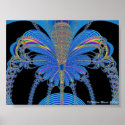 Blue King Butterfly posters