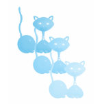 Blue Kitties Relaxing! t-shirts