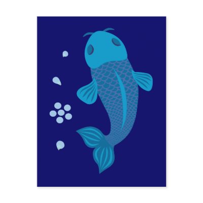 Blue Koi Fish by toxiferous