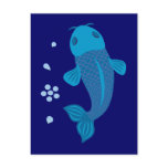 Blue Koi Fish