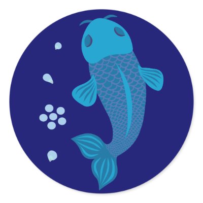 Blue Koi Fish by toxiferous