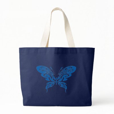 Blue Lace Canvas Bags by fstasu54