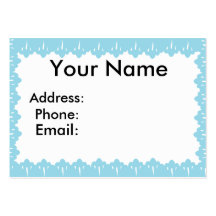 Blue Lace Business Card Template