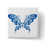 Blue Lace Pinback Button