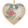 Blue Lace Ribbon Heart