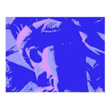 Blue Lady Liberty Postcard