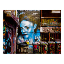 Blue Lady, Melbourne Post Card