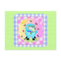 Blue Lamb Greeting Cards postcards