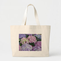 Blue Lavender Hydrangeas Canvas Bag